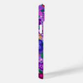 Mooie Floral Art, helderroze Paars Case-Mate iPhone Case (Achterkant / Rechts)