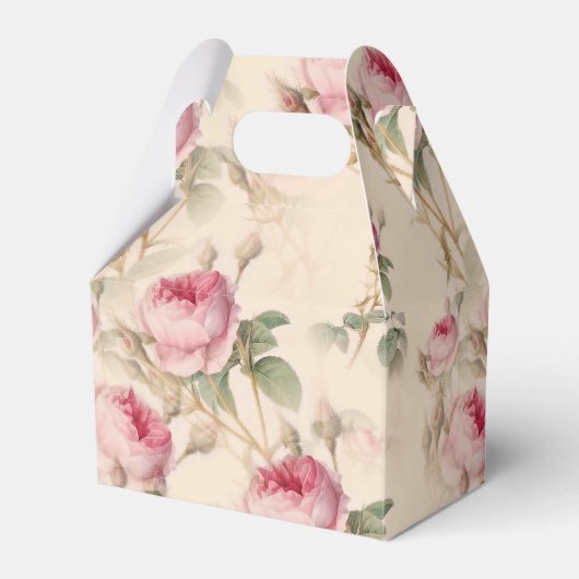 Mooie  Floral Bedankdoosjes (Voorkant Zijde)