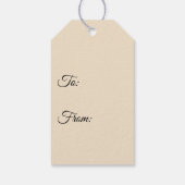 Mooie  Floral Cadeaulabel (Achterkant)