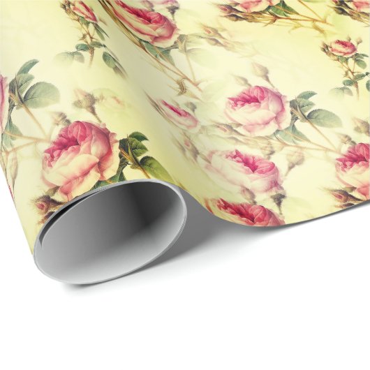 Mooie  Floral Cadeaupapier (Rol Hoek)