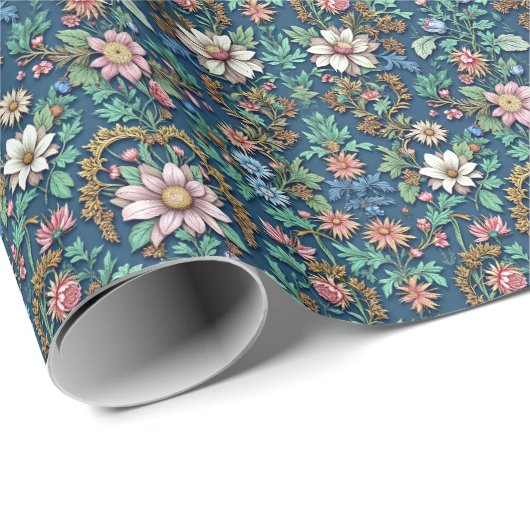 Mooie  Floral Cadeaupapier (Rol Hoek)