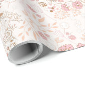 Mooie Floral Cadeaupapier (Rol Hoek)