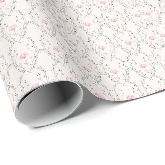 Mooie Floral Cadeaupapier (Rol Hoek)
