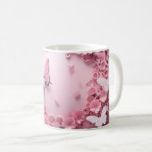 Mooie Floral Design Koffie Mok (Voorkant rechts)