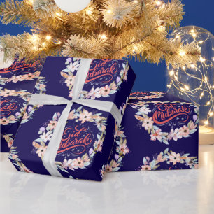 Mooie Floral Eid Gift Wrap Moslim Vakantie Cadeaupapier