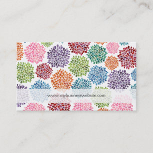 Mooie Floral Flowers Aangepaste Visitekaartjes