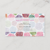 Mooie Floral Flowers Aangepaste Visitekaartjes (Achterkant)