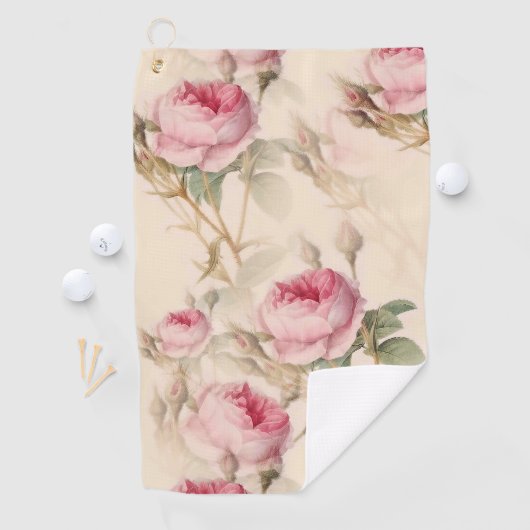 Mooie  Floral Golfhanddoek (Insitu)