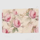 Mooie  Floral Golfhanddoek (Horizontaal)