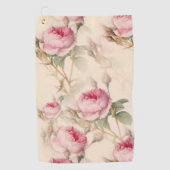 Mooie  Floral Golfhanddoek (Voorkant)