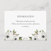 Mooie Floral Informatie Kaart (Voorkant)