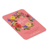 Mooie, floral met Happy Moederdag Magneet (Rechterzijde)