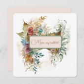 Mooie Floral-Moederdag (Voorkant / Achterkant)