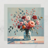 Mooie Floral Note Kaart (Voorkant / Achterkant)