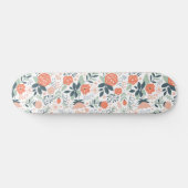 Mooie Floral Pattern Girly Skateboard (Horizontaal)