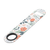 Mooie Floral Pattern Girly Speed Flessenopener (Voorkant Gekanteld)