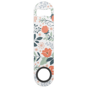 Mooie Floral Pattern Girly Speed Flessenopener