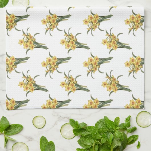 Mooie Floral Pattern Towel Theedoek (Gevouwen)