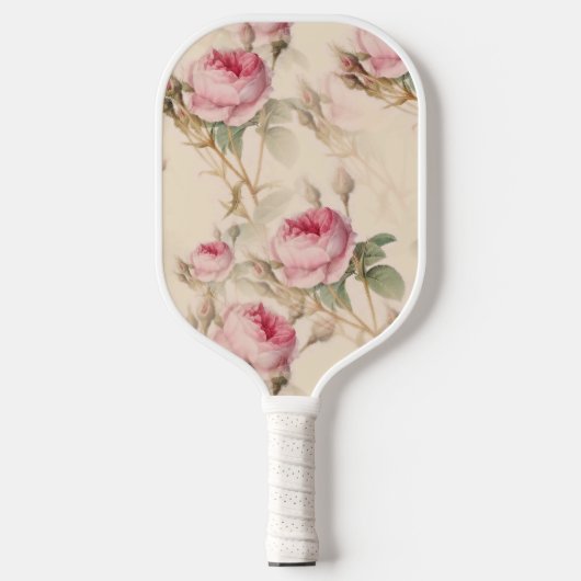 Mooie Floral Pickleball Paddle (Voorkant)