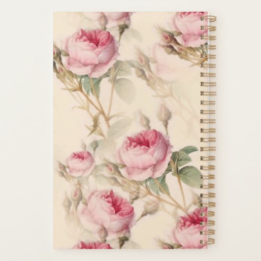 Mooie Floral Planner (Achterkant)
