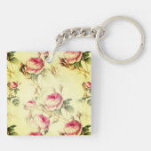 Mooie Floral Sleutelhanger (Achterkant)