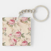 Mooie Floral Sleutelhanger (Achterkant)