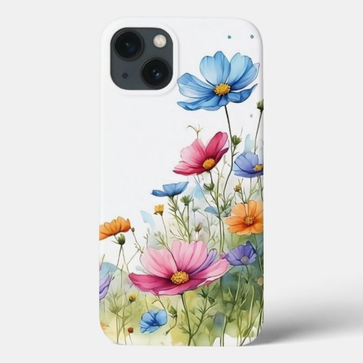 Mooie Floral Spring Waterverf Bloemenkunst Case-Mate iPhone Case (Achterkant)
