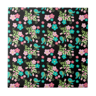 Mooie Floral Tegeltje