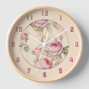 Mooie  Floral Twelve Numerus Clock