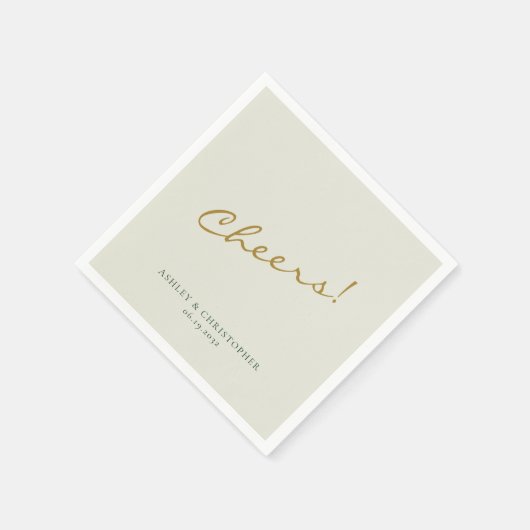 Mooie Floral Waterverf Sage Bruiloft Servet (Hoek)