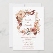 Mooie Floral Wedding Kaart (Voorkant)