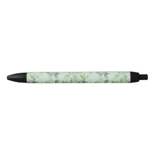 Mooie  Floral Zwarte Inkt Pen