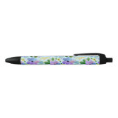 Mooie Floral Zwarte Inkt Pen (Bovenkant)