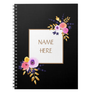 Mooie florale bouquet notitieboek