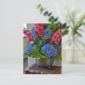 Mooie florale regeling briefkaart (Staand voorkant)