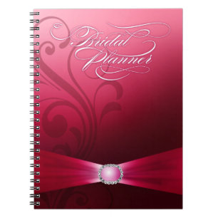 Mooie Flourish Wedding Planner   roze Notitieboek