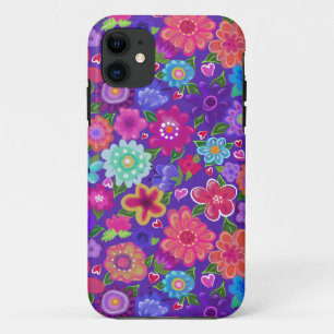Mooie Flowers Boho Style iPhone 11 Hoesje