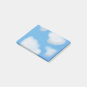Mooie Fluffy Witte Cloud Post-It Notities Post-it® Notes (Schuin)