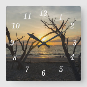Mooie Folly Morning Wall Clock Vierkante Klok