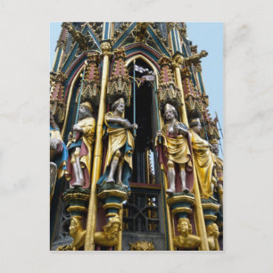 Mooie fontein in Neurenberg Briefkaart