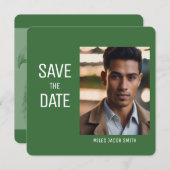 Mooie foto Afstuderen Uitnodiging Save the Date (Voorkant / Achterkant)