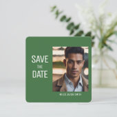 Mooie foto Afstuderen Uitnodiging Save the Date (Staand voorkant)