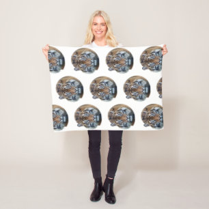 Mooie foto van Bengal Tiger Face Fleece Deken