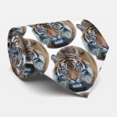 Mooie foto van Bengal Tiger Face Stropdas (Opgerold)