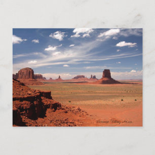 Mooie foto van de Monument-vallei in Arizona Briefkaart