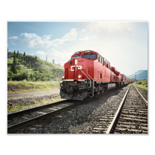 Mooie foto van Railroad Afdruk