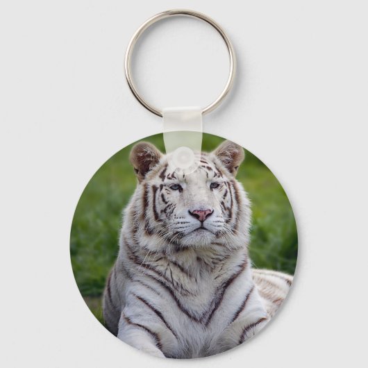 Mooie foto van White Tiger Sleutelhanger (Voorkant)