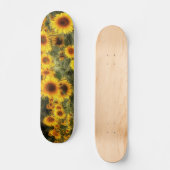 Mooie foto van zonnebloem skateboard (Voorkant)