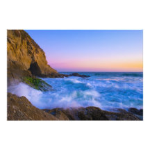 Mooie foto's van grote oceaanzonsondergang