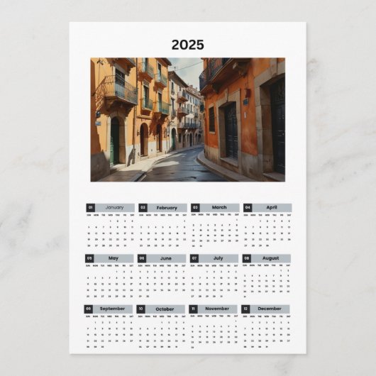 Mooie Frankrijk Uitzicht Kalender Programma (Voorkant)